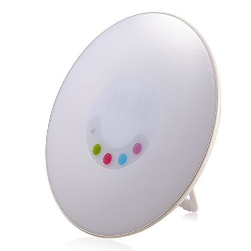 Bioxo Sunrise simulation wakeup light sunrise alarm clock avec nature sounds & mood light