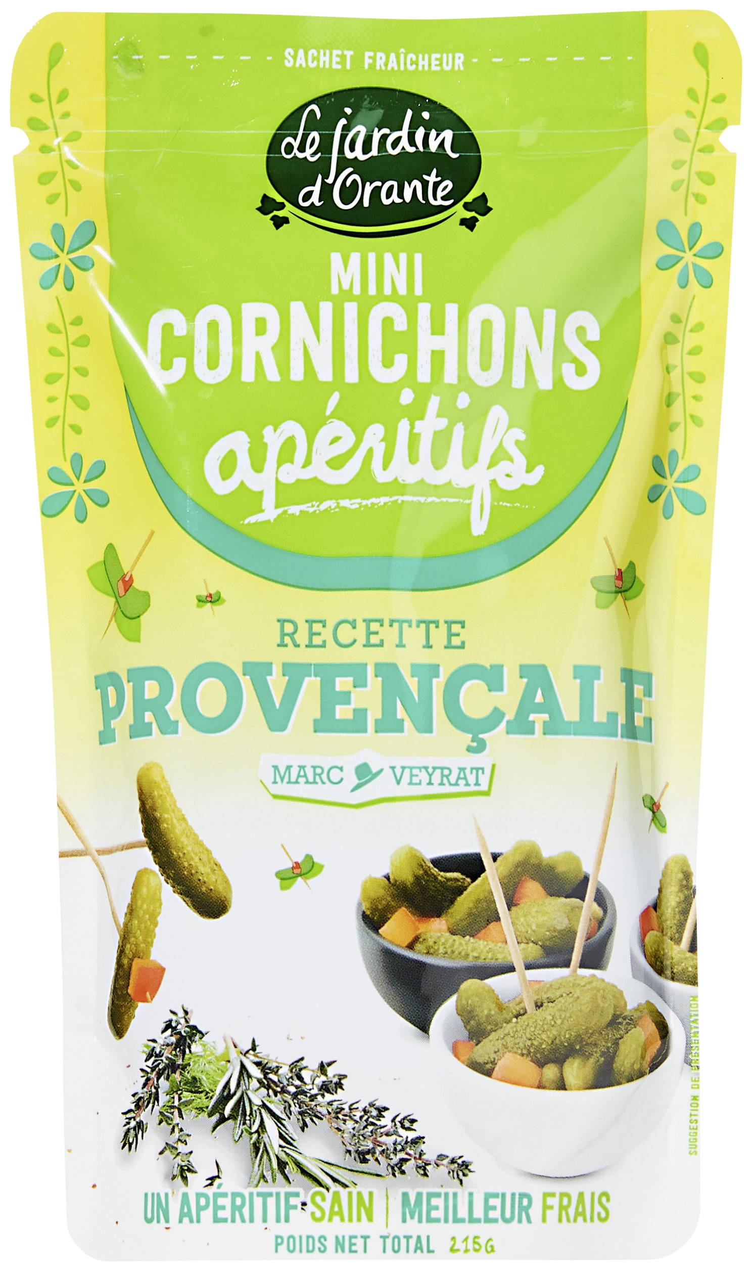 Le Jardin d'Orante Mini cornichons apéritifs recette provençale Le