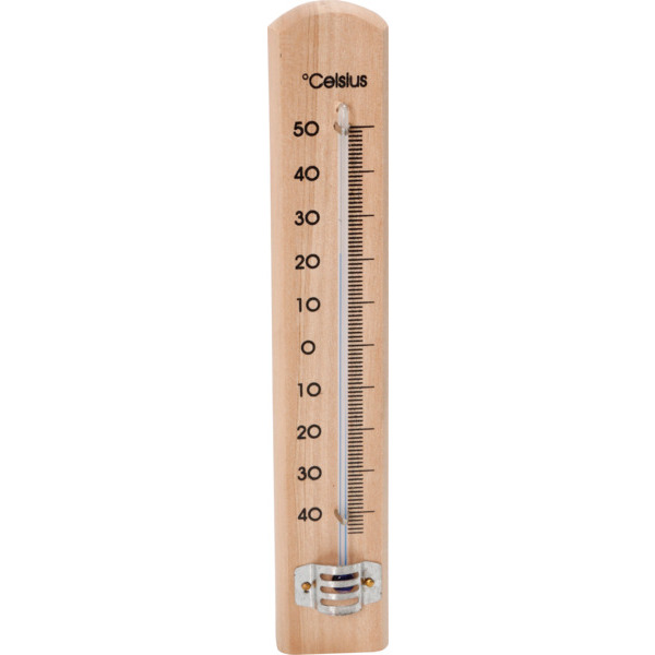 SPEAR & JACKSON Thermomètre bois grand modèle 40 cm - Santé