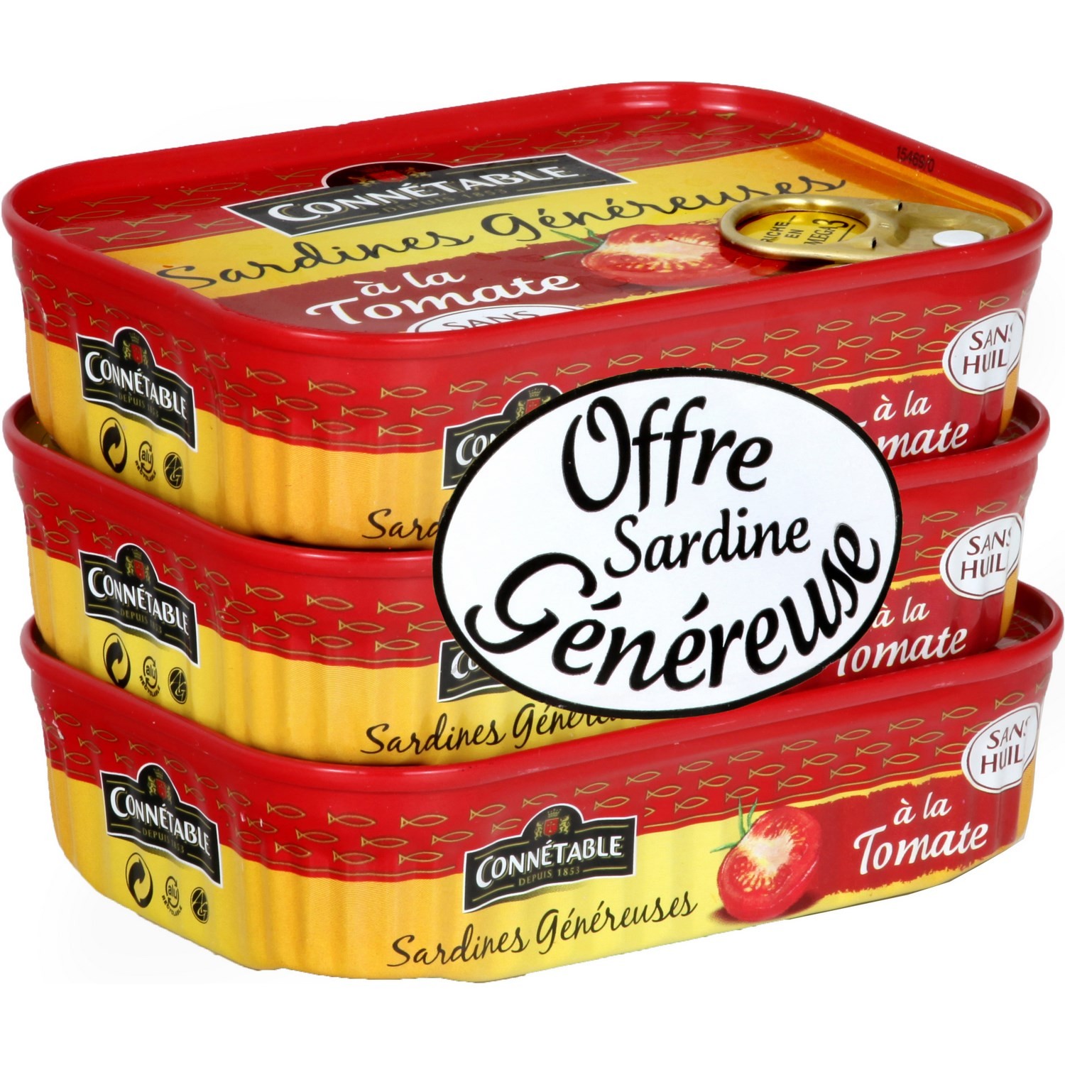Sardines tomate s/huile en promo