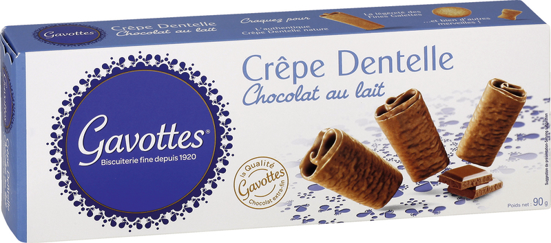 Coffret Crêpes Dentelle GAVOTTES au chocolat 180gr - ETSDUPLEIX