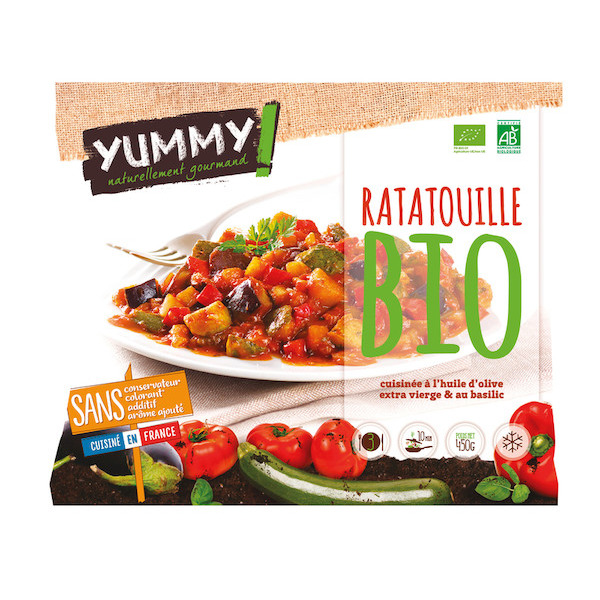 yummy Ratatouille cuisinée surgelée Bio 3760032003161