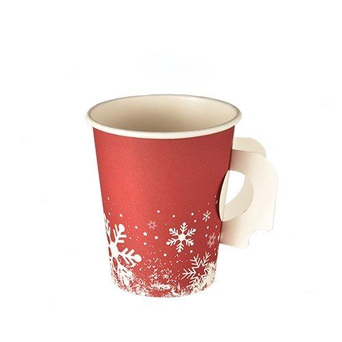 Gobelets Avec Poignées, Carton 0,2 L 7 Cm · 9,7 Cm Blanc