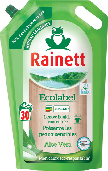 Achat / Vente Rainett Lessive liquide Bicarbonate Eco-Recharge, 1,6L