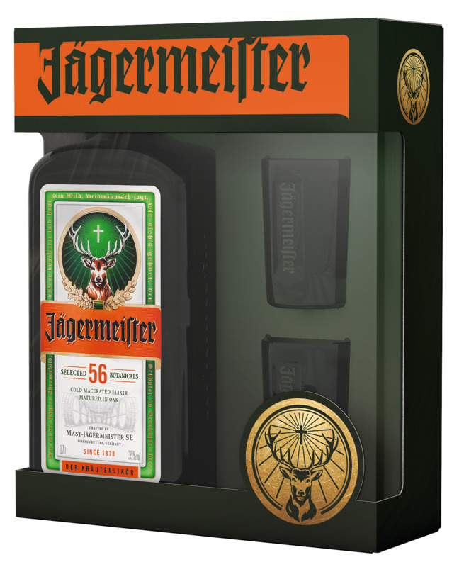 Promo Jägermeister coffret liqueur 35% vol chez Casino Hyperfrais