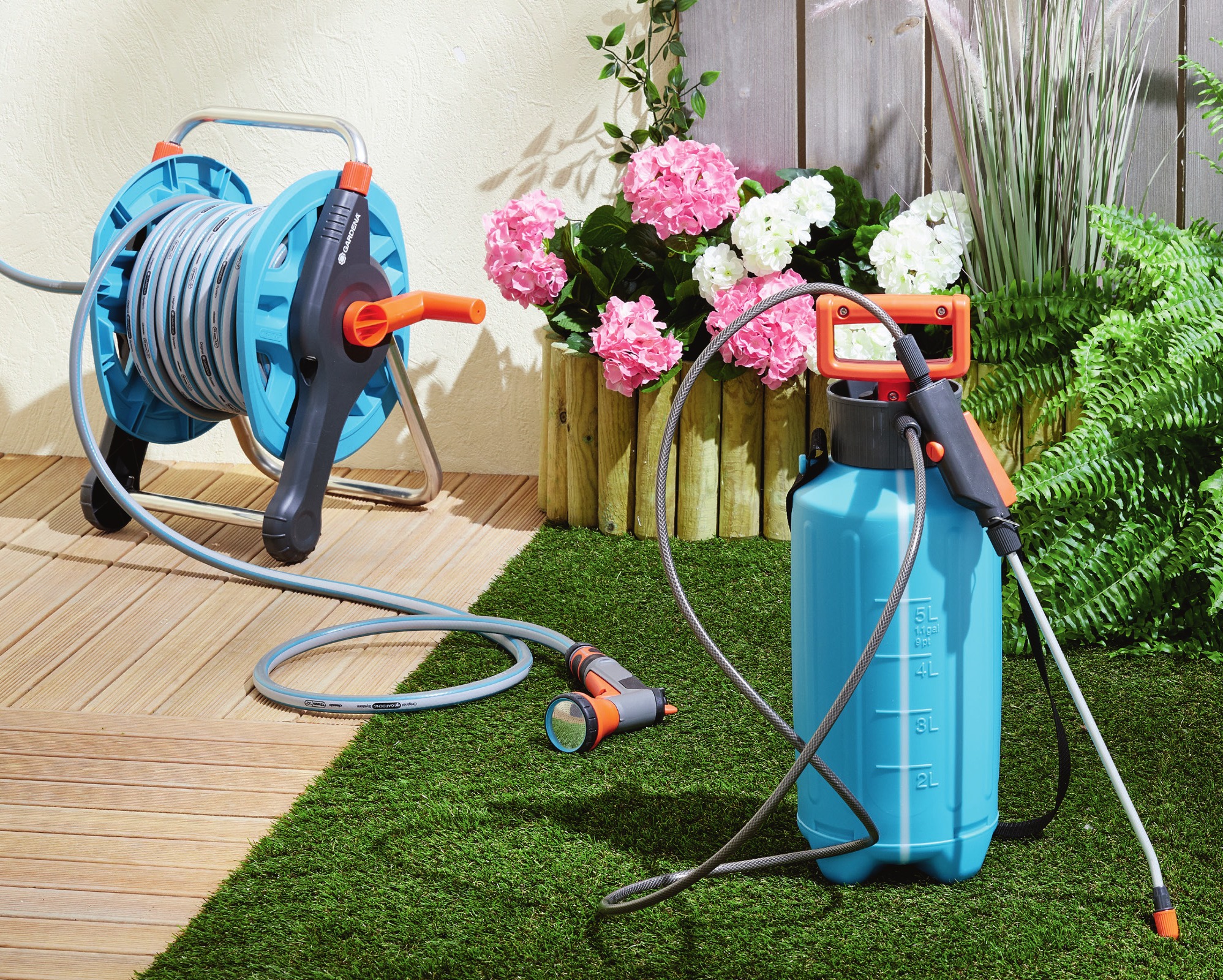 Pulvérisateur électrique Jardin 5L - 3 Buses, Lance Télescopique, Sangle, Rechargeable Type-C