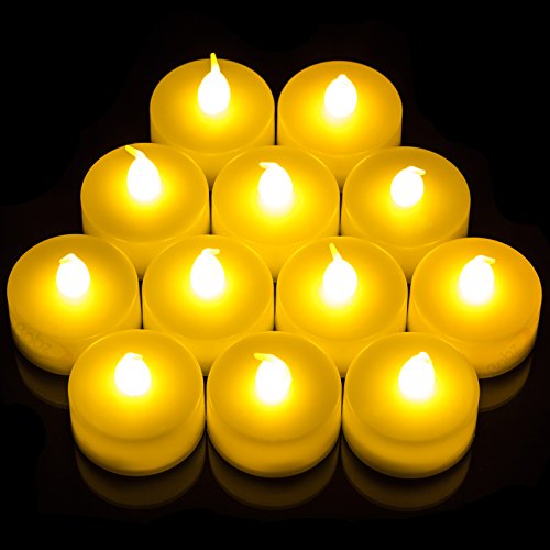 Lot De 12 Bougies LED Citrouille Pour Halloween - Fonctionnent Sur Piles, Effet Vacillant, Décoration Sûre Sans Flamme
