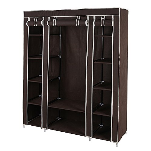 Songmics Xxl armoire de rangement penderie dressing en tissu intissé