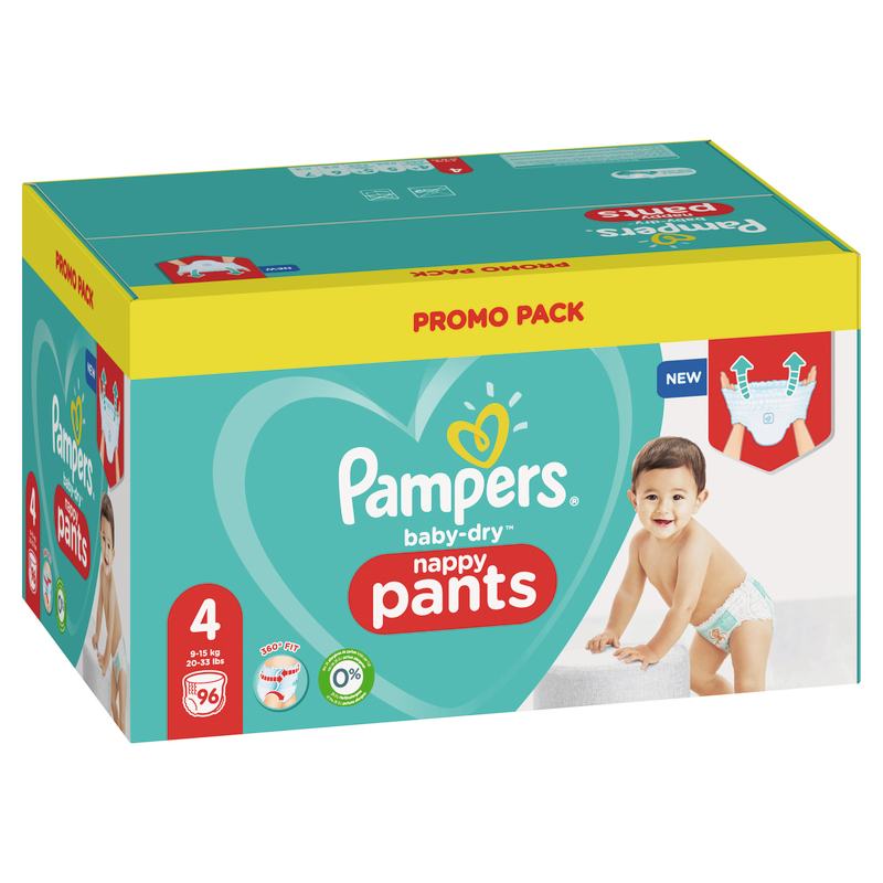 PAMPERS PANTS BABY DRY T4 X96 8001841529769 (3 vendeurs)