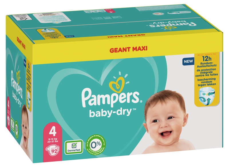 PAMPERS COUCHES BABYDRY MAXI en promo (4 vendeurs)