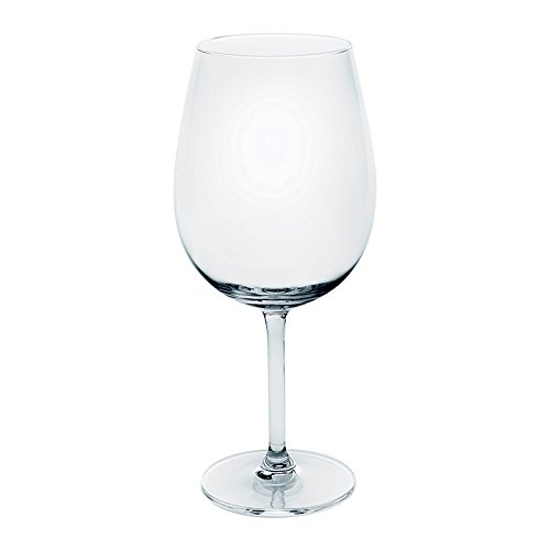 Verres à Pied Monterosso - Lot De 6 Verres élégants En Verre Fin Soufflé - 48 Cl, Couleur Rouge, Lavable Au Lave-vaisselle
