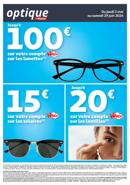 Auchan Découvrez les offres optiques du moment !