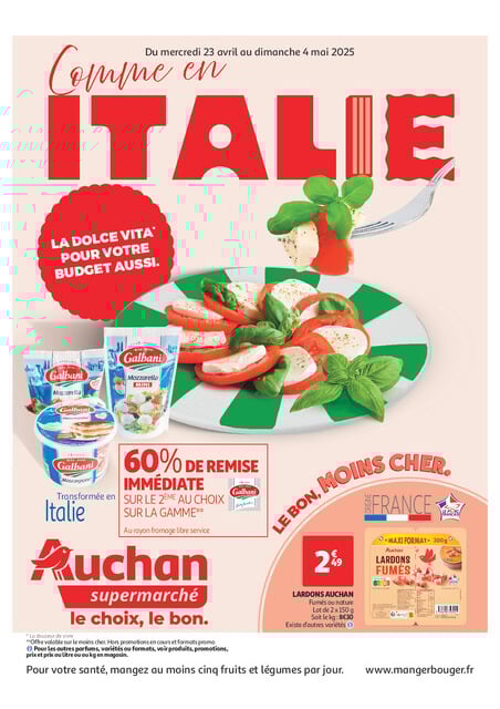 Comme en Italie, c'est aussi dans votre super
