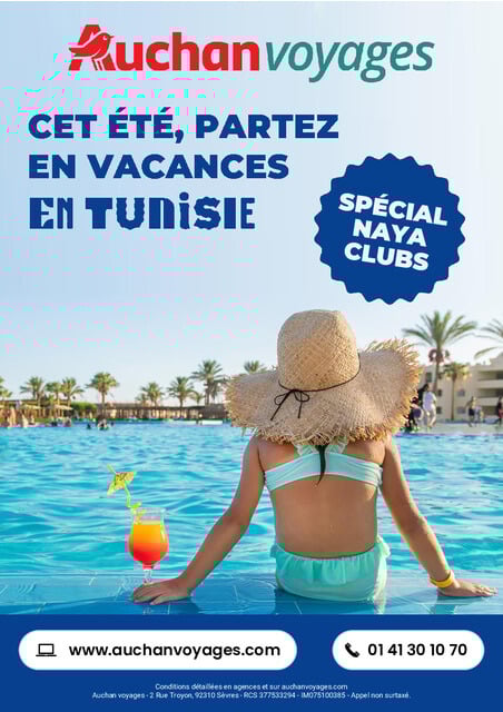 Auchan voyages : cet été, partez en vacances en Tunisie !