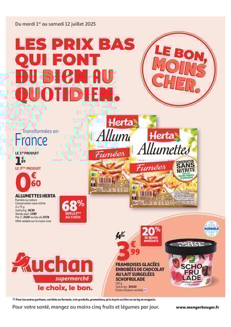 Les prix bas qui font du bien au quotidien