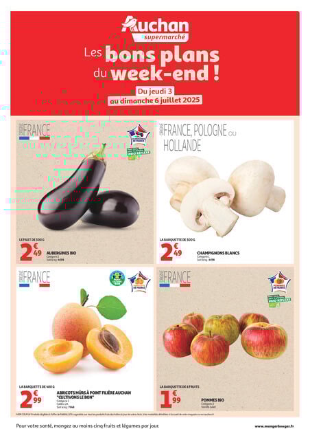 Les bons plans du week-end dans votre super !