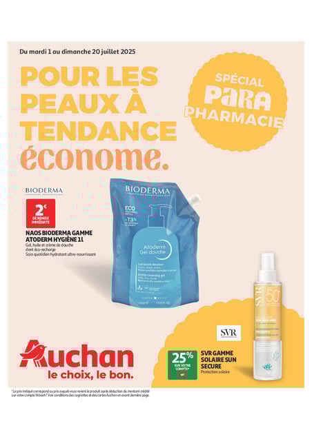 Pour les peaux à tendance économe