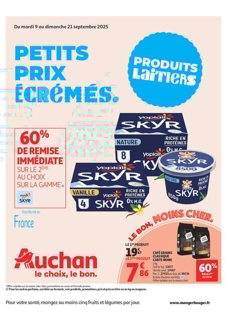 Auchan Petits prix écrémés