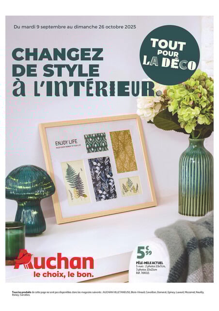 Auchan Tout pour la déco : changez de style à l'intérieur