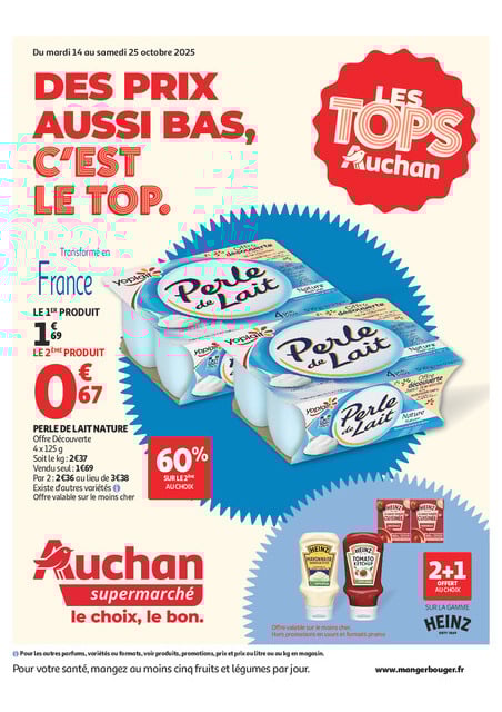 Auchan Des prix aussi bas, c'est le top dans votre super