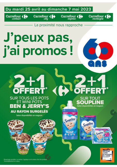 Carrefour Express J'peux pas, j'ai promos du 25 avril au 7 mai 2023 !