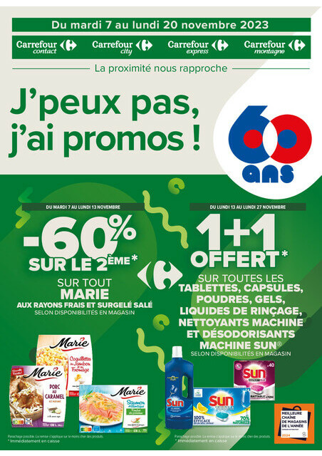 J'peux pas, j'ai promos du 7 au 20 novembre 2023