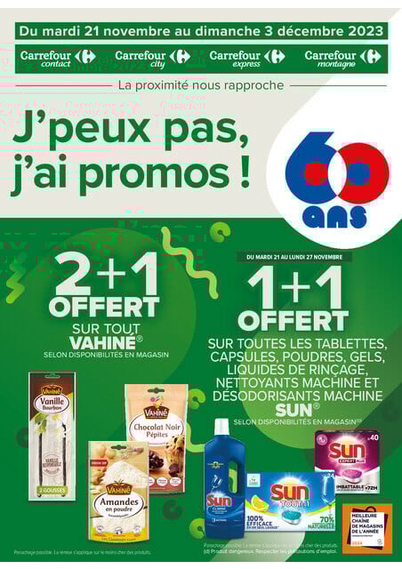 J'peux pas, j'ai promos du 21/11 au 3/12