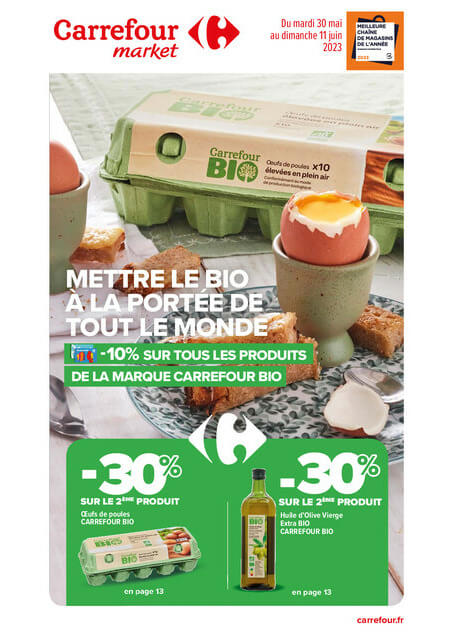 Carrefour Market Mettre le Bio à la portée de tout le monde