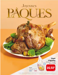 Joyeuse Pâques Gigot d'agneau