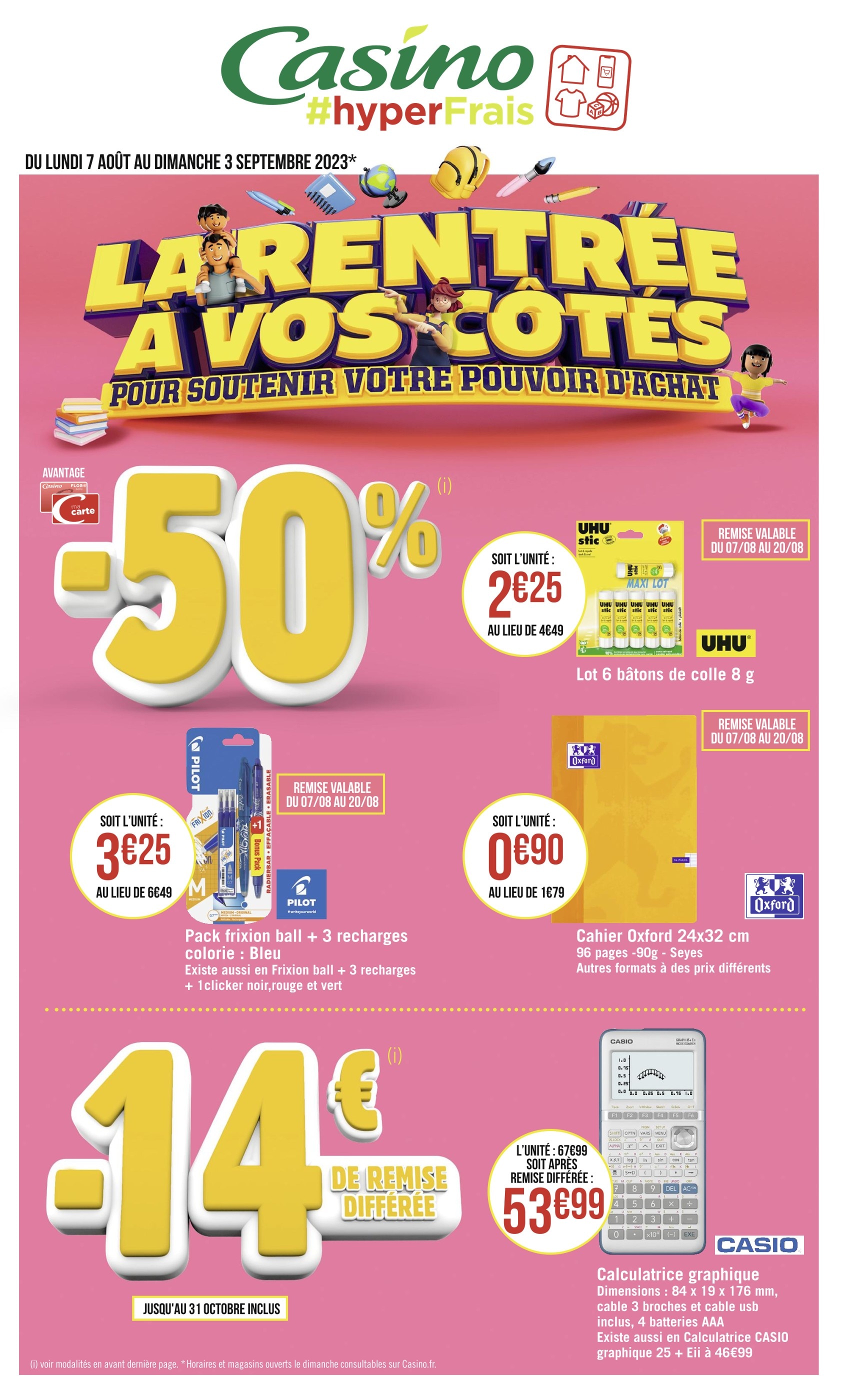 LA RENTRÉE À VOS CÔTÉS POUR SOUTENIR VOTRE POUVOIR D'ACHAT