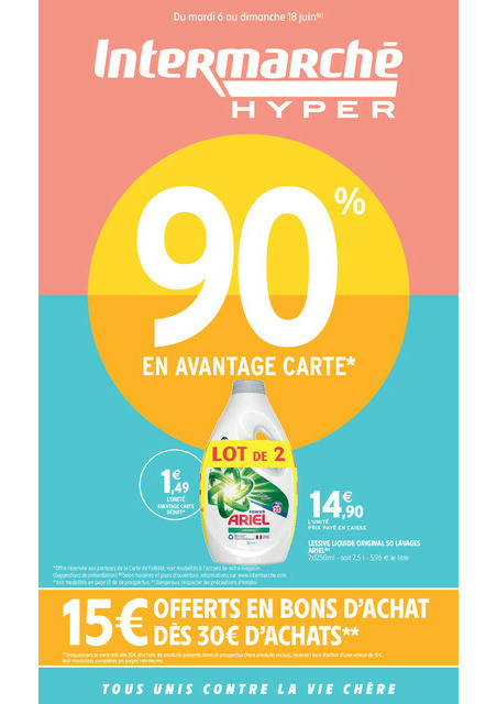 Intermarché 90 % en avantage carte