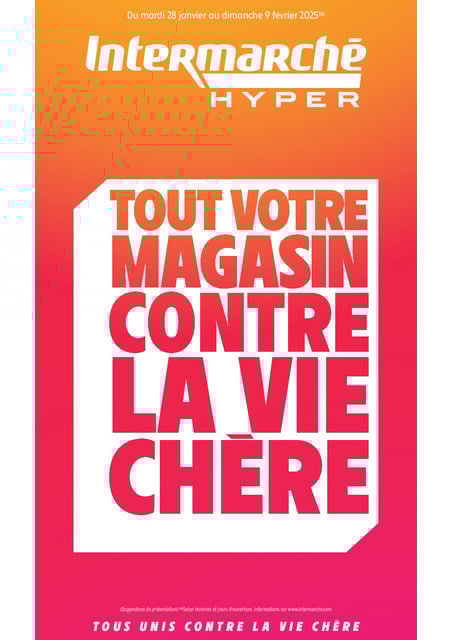 Intermarché Tout votre magasin contre la vie chère