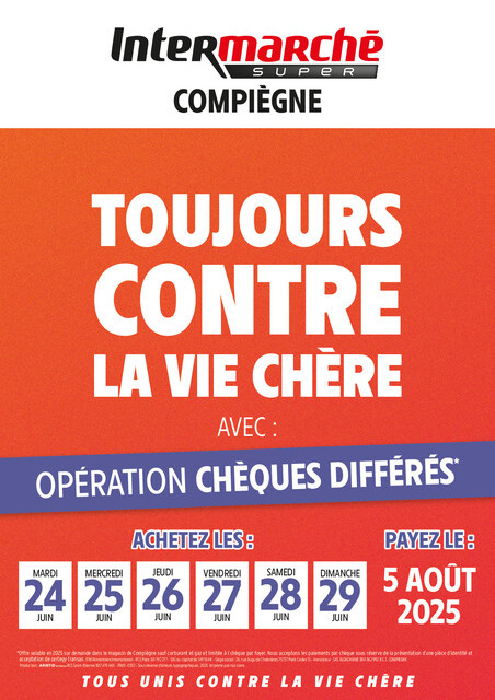 FAITES VOS COURSES, PAYEZ PLUS TARD !