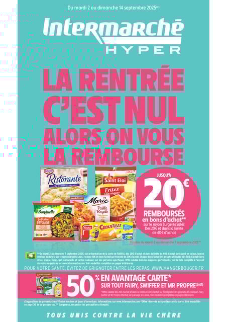 Intermarché Découvrez nos offres spéciales rentrée