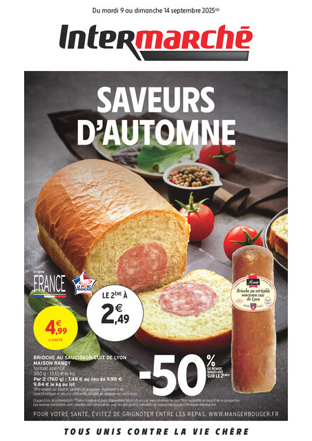 Intermarché SÉLECTION DE NOTRE RÉGION SPÉCIAL SAVEURS D'AUTOMNE