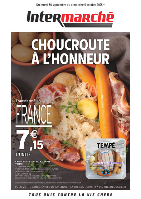 Intermarché CHOUCROUTE À L’HONNEUR