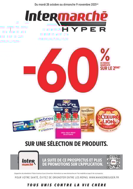 Jusqu'à -60 % de remise immédiate sur le 2ème sur une sélection de produits