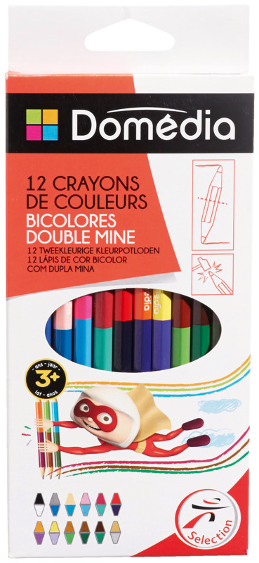 12 CRAYONS DE COULEURS 