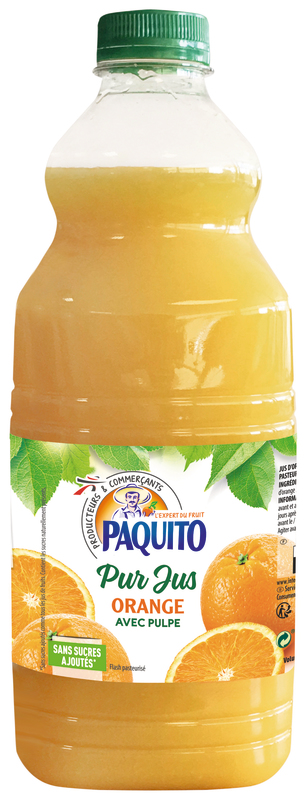 PUR JUS ORANGE AVEC PULPE paquito