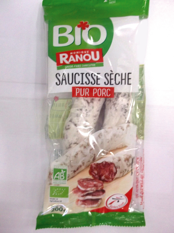 Monique ranou bio SAUCISSE COURBE code EAN 3250392504465 