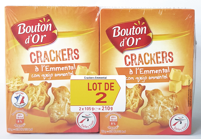 CRACKERS À L'EMMENTAL Bouton d'or 3250392606350 Bouton d'or CRACKERS À L'EMMENTAL Bouton d'or 3250392606350 Bouton d'or