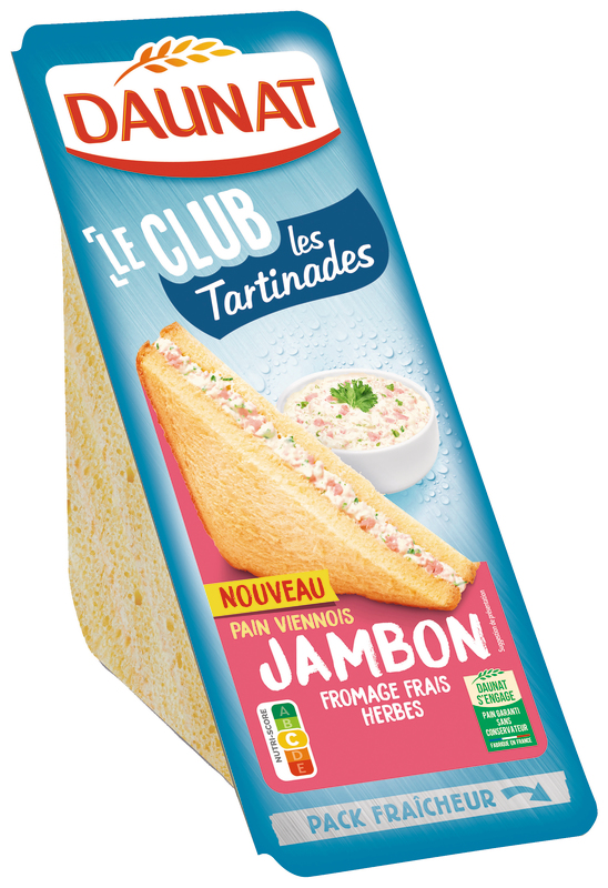 CLUB LES TARTINADES JAMBON Daunat