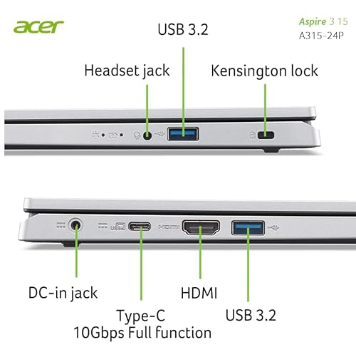 Acer Aspire 3 A315-24P-R7AS Connectivité Avancée : USB Type-C, Wi-Fi 6E et HDMI 2.1 Acer Aspire 3 A315-24P-R7AS 4711121477515