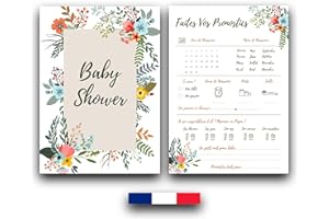 RXLITE Cartes de pronostics baby shower