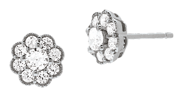  Parure Collier + Boucles D'oreilles Argent Et Oxydes De Zirconium  code EAN 000000895946 