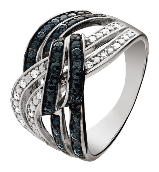  Bague Ou Collier Argent, Saphirs Et Diamants 0,056 Carat* code EAN 000000896291 