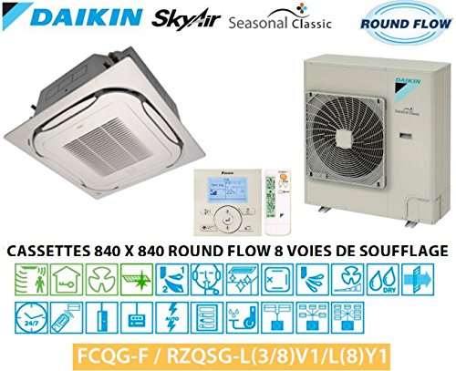 Cassette round flow 8 voies de soufflage season...