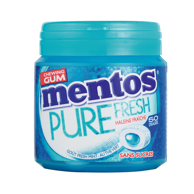 CHEWING-GUM PURE FRESH MENTHE FRAÎCHE Mentos