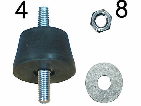 Kit 4 amortisseurs (AG 35B)