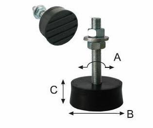 Kit 4 amortisseurs pour sol SG-40